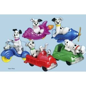 McDonald's 2000 Disney 102 Dalmatians Dogs on the Go Set Lot of 5